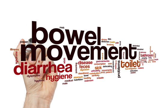 Bowel Movement Word Cloud Concept