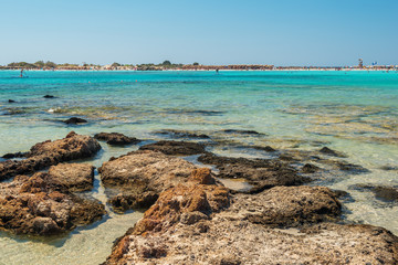 Crete, Greece: beach in Elafonisi or Elafonissi lagoon