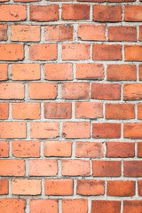 red brick wall as texture or background