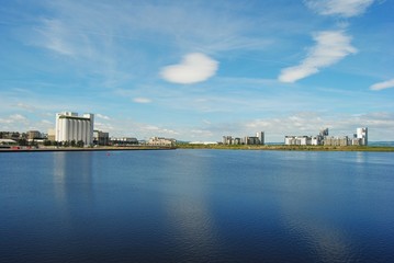 Fototapeta premium Western Harbour in Edinburgh.