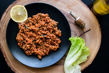 Kisir / Turkish Bulgur Wheat Salad.