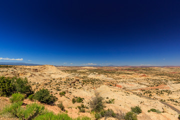 The one Million-Dollar road from Boulder to Escalante, USA.