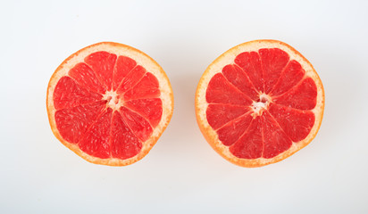 Obraz na płótnie Canvas Grapefruit on white background
