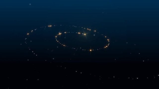 magic fairy dust and starry background