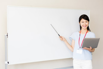 asian businesswoman in the meeting room