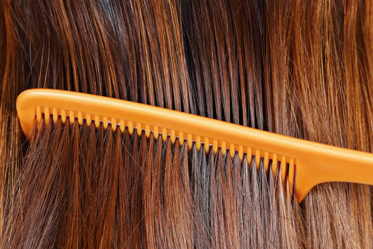 hair cleaning by comb for pattern and background
