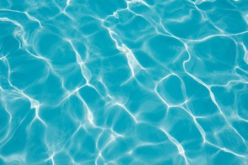 Blue water surface and abstract