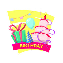 Birthday vector illustration