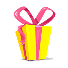 Gift box, vector illustration
