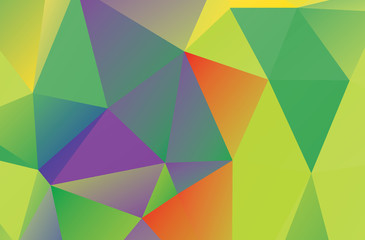 Multicolor polygonal illustration background texture
