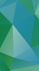 Light blue, green polygonal illustration