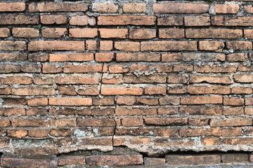 Brick wall texture pattern or brick wall background for interior or exterior design with copy space for text or image.