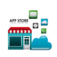 app store set icons vector illustration design