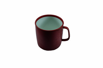 old Red Mug on isolated