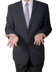 Obraz premium businessman show hand