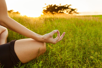 Yoga in the park.