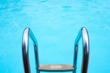 empty swimming pool day clean blue water