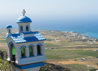 A small white church on the seaside