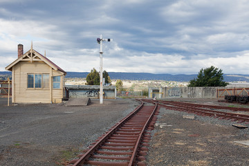 Fototapeta na wymiar Abandoned Rail Tracks