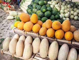 Fruit market in Asia