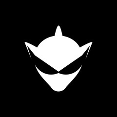 Modern Alien Logo Image Vector Icon
