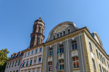 Fototapeta premium Schön sanierte Hauser in der Altstadt von Göttingen