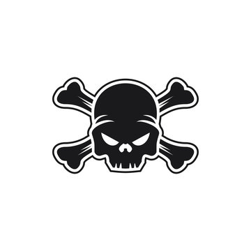 Modern Skull Logo Image Vector Icon
