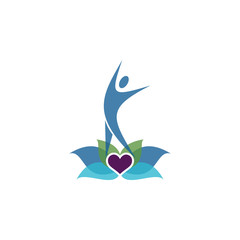 Modern Yoga Coaching Logo Image Vector Icon