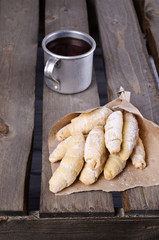 Homemade cookies twisted