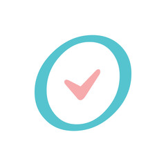 Simple Clock Logo Image Vector Icon