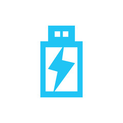 Creative USB Power Logo Vector Icon