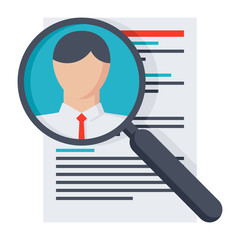 Analysing resume personnel or searching professional staff.