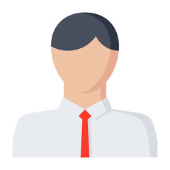 Business man vector illustration in flat style.