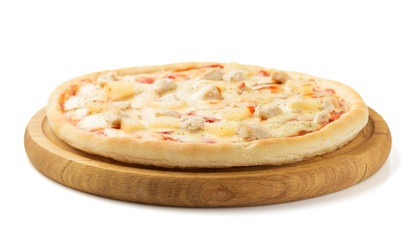 pizza isolated on white