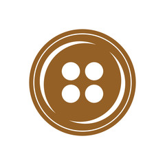 Button Tailor Logo Vector Icon