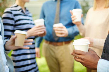 Coffee break with colleagues