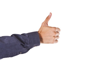 hand isolated on white background