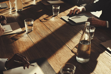 Business People Meeting Discussion Agreement Negotiation Concept