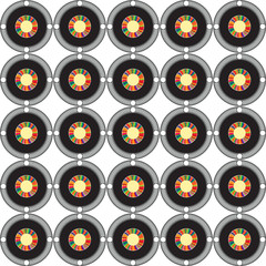 Seamless geometric pattern of circles