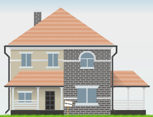 House for sale.Vector illustration