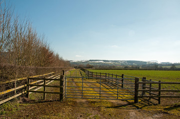 Farm gate.