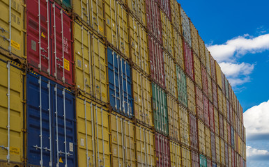 Container Wand Hafen Hamburg