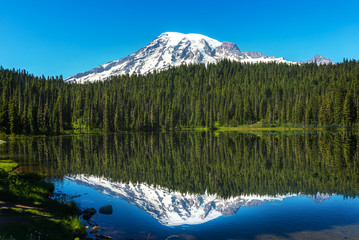 The Beautful Reflection of Mt Rainier