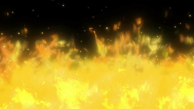 アニメ調炎　ループ