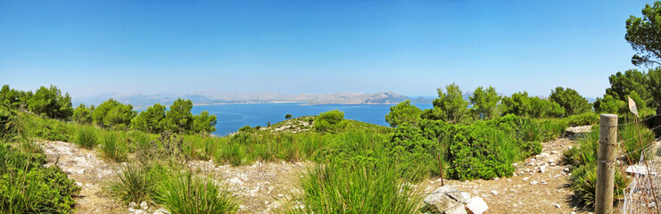 Bay of pollenca, Formentor peninsula - north coast of Majorca
