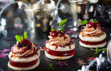 Foie gras and cranberry chutney