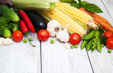 Fresh summer vegetables