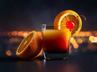 Fotobehang cocktail Tequila zonsopgang en sinaasappel © Igor Normann