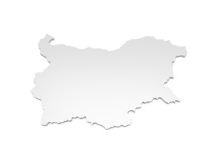 Fototapeta premium 3D Illustration - Karte Bulgarien