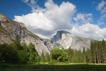 The sunset in Yosemite National Park, California